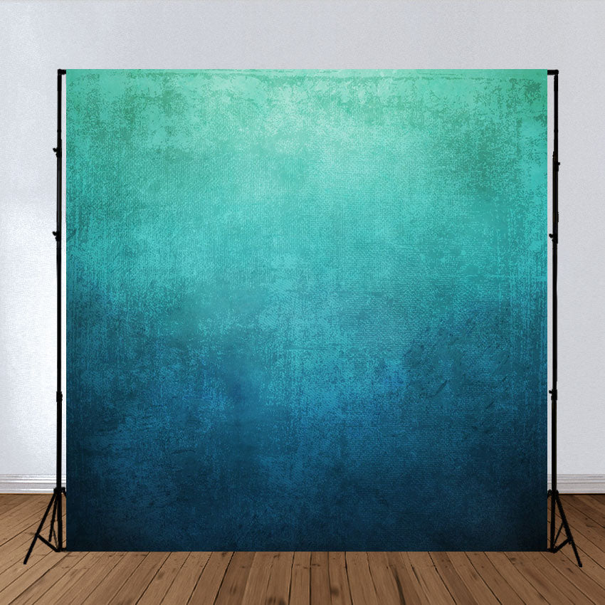 Toile de fond décors abstraite de photographie de motif bleu vert pour la photographie