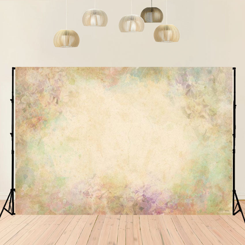 Toile de fond décors de portrait de mur floral abstrait