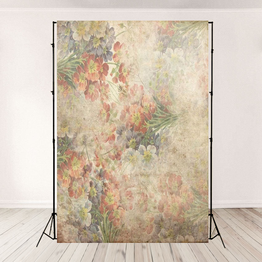 Toile de fond décors abstraite de studio de photo de fleurs