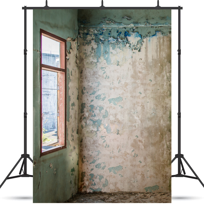 Toile de fond de chambre abandonnée de texture de fenêtre de photographie SBH0158