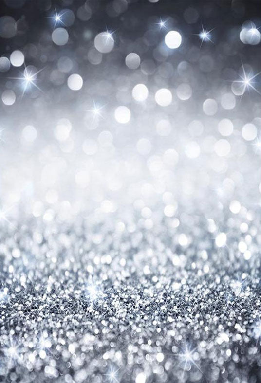Toile de fond d'étincelle de bokeh argenté clair pour Noël