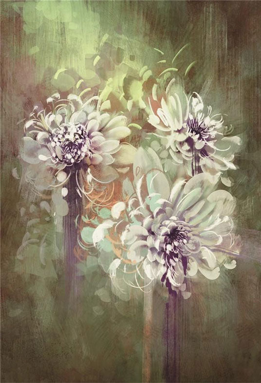 Toile de fond décors de portrait de fleurs vintage pour la photographie