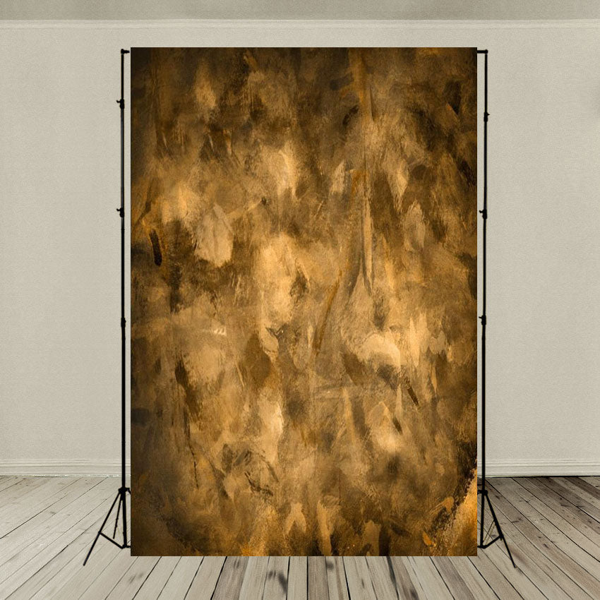 Toile de fond de photographie imprimée texturée abstraite marron foncé
