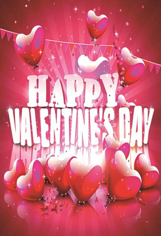 Toile de fond de photographie de coeurs rouges pour la Saint-Valentin heureuse