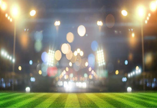 Toile de fond de sports bokeh stade nuit football terrain photographie