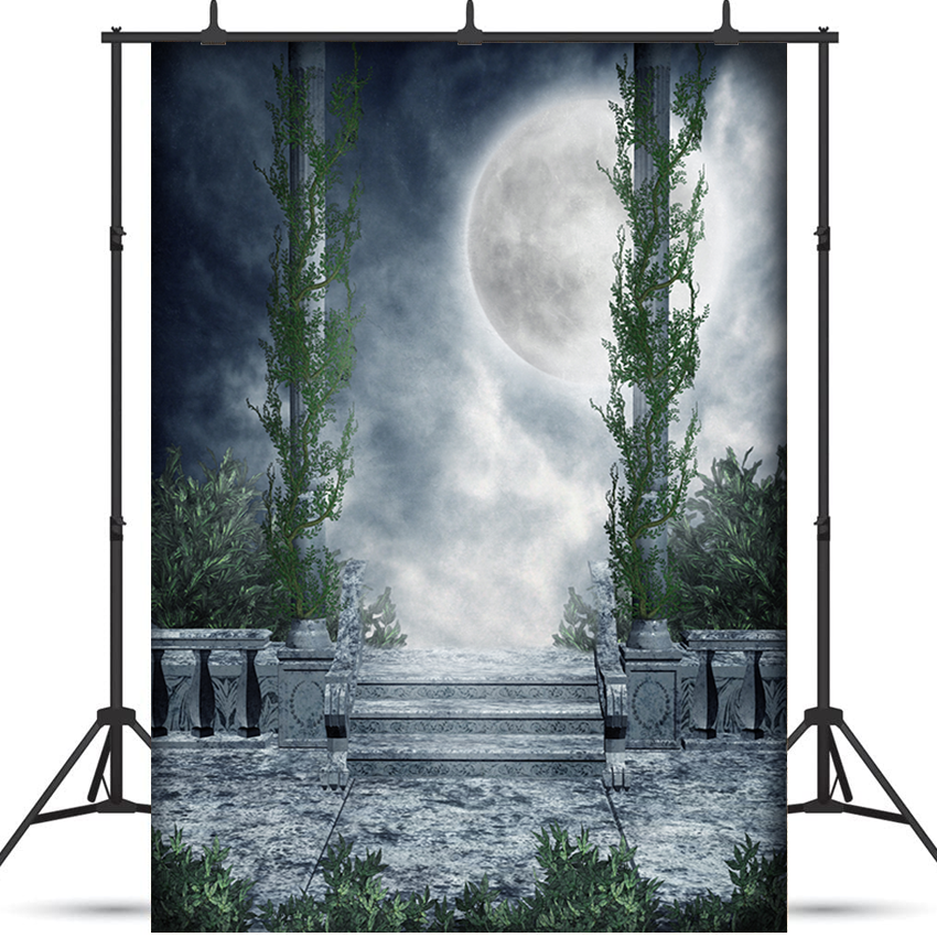 Toile de fond de paysage de nuit avec balcon pour la photographie SBH0258