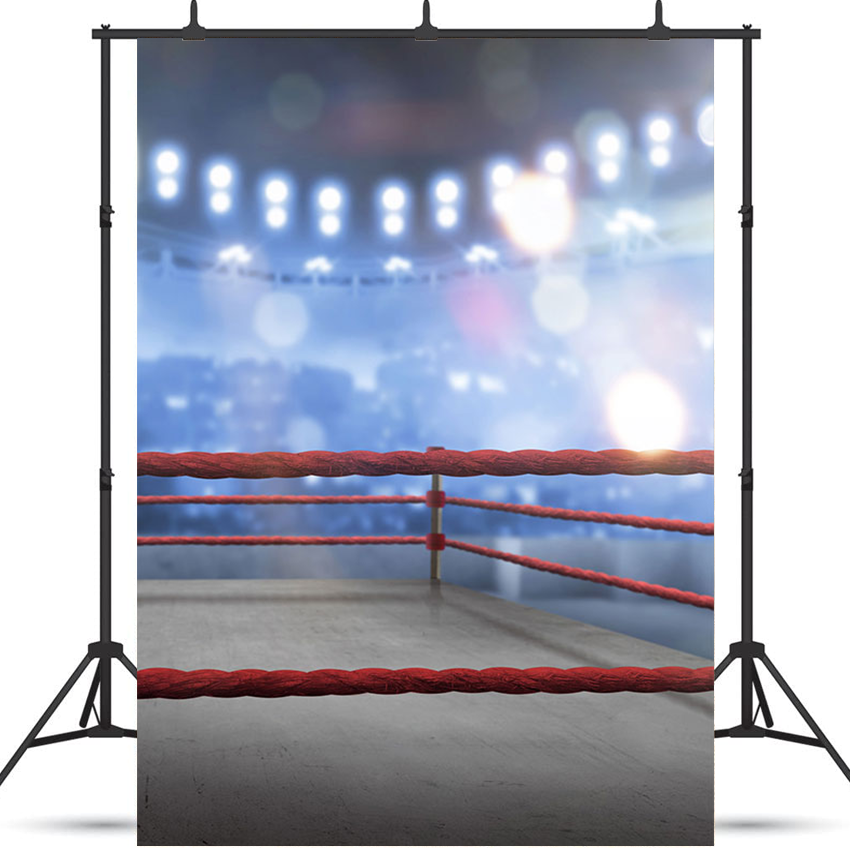 Toile de fond vide de ring de boxe de stade pour la photographie de sport SBH0234