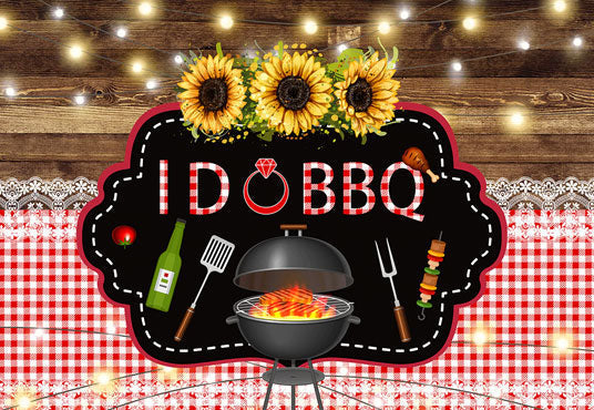 Toile de fond de Pique-nique BBQ photographie pour anniversaire
