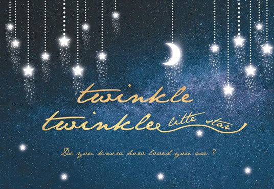 Toile de fond décors pour la photographie de bébé Twinkle Twinkle Little Star