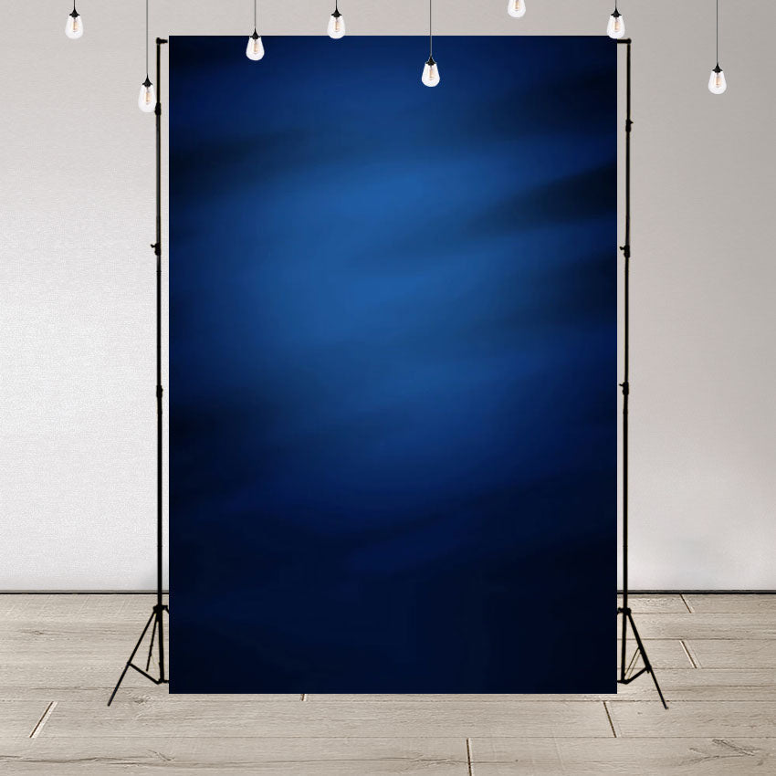Toile de fond décors de photographie abstraite bleu foncé pour la photographie