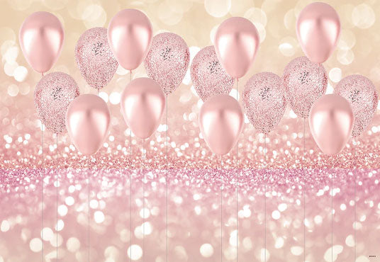 Toile de fond de rose or ballon décorations photo pour filles anniversaire bébé et fête de mariée