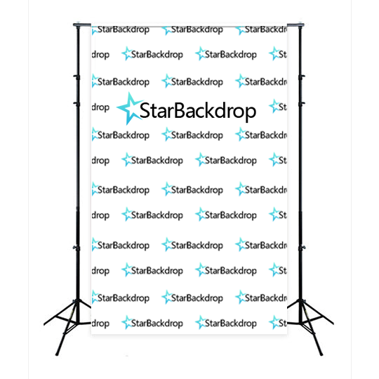 Toile de fond de logo répété personnalisée pour un événement de marketing d'entreprise ou un arrière-plan de marque C-101