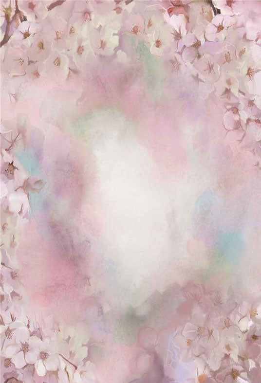 Toile de fond de fleurs roses pour le studio photo