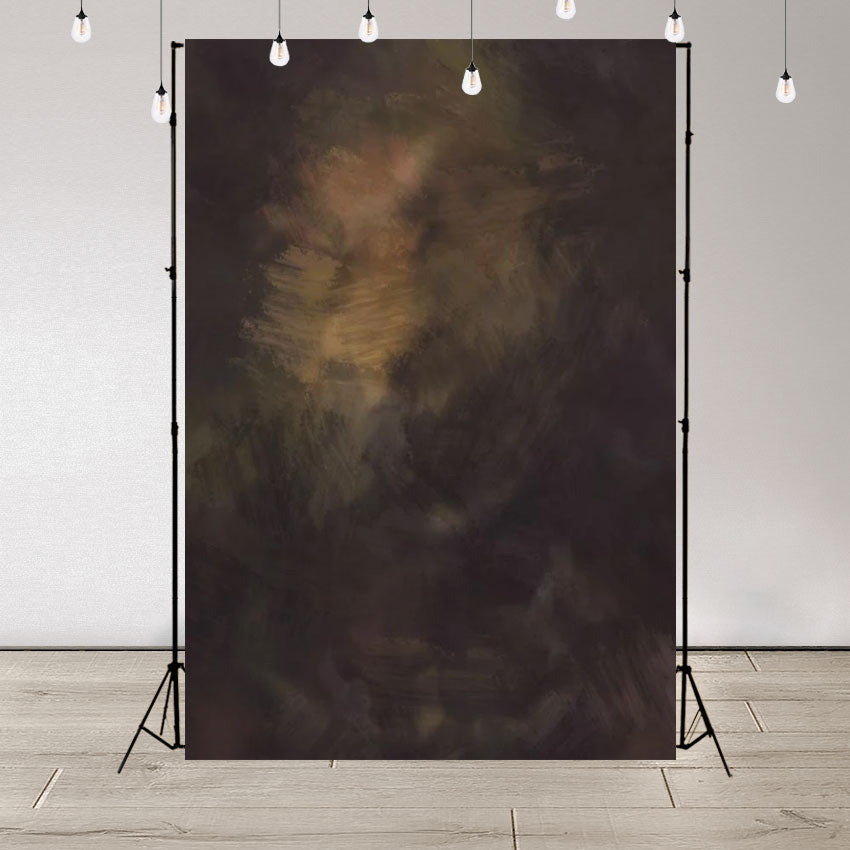 Toile de fond de portrait abstrait brun foncé