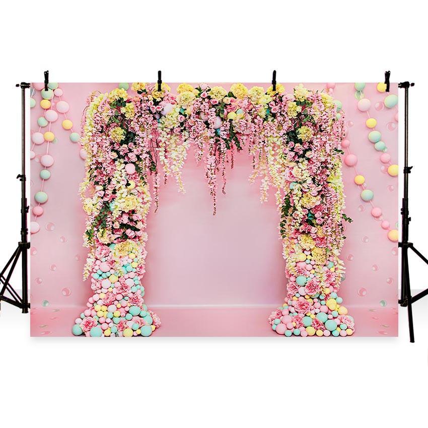 Toile de fond de fleurs décoration Saint-Valentin fond de photographie florale