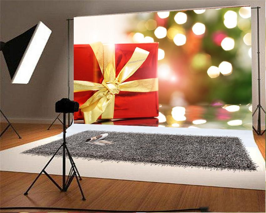 Toile de fond de cadeau de Noël brillant photo