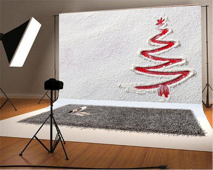 Toile de fond de photographie de Noël de neige