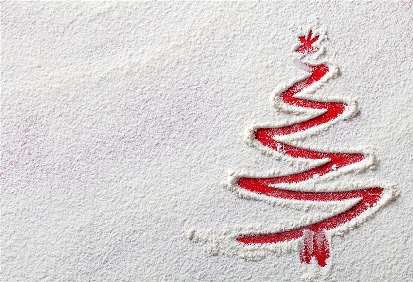 Toile de fond de photographie de Noël de neige