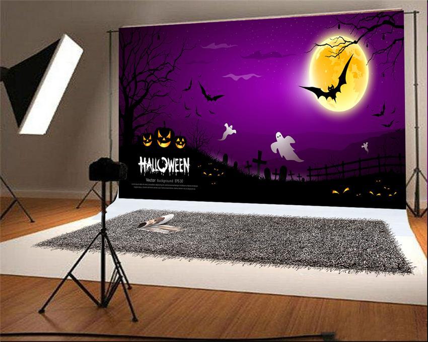 Toile de fond citrouille Halloween fantôme pour le studio photo