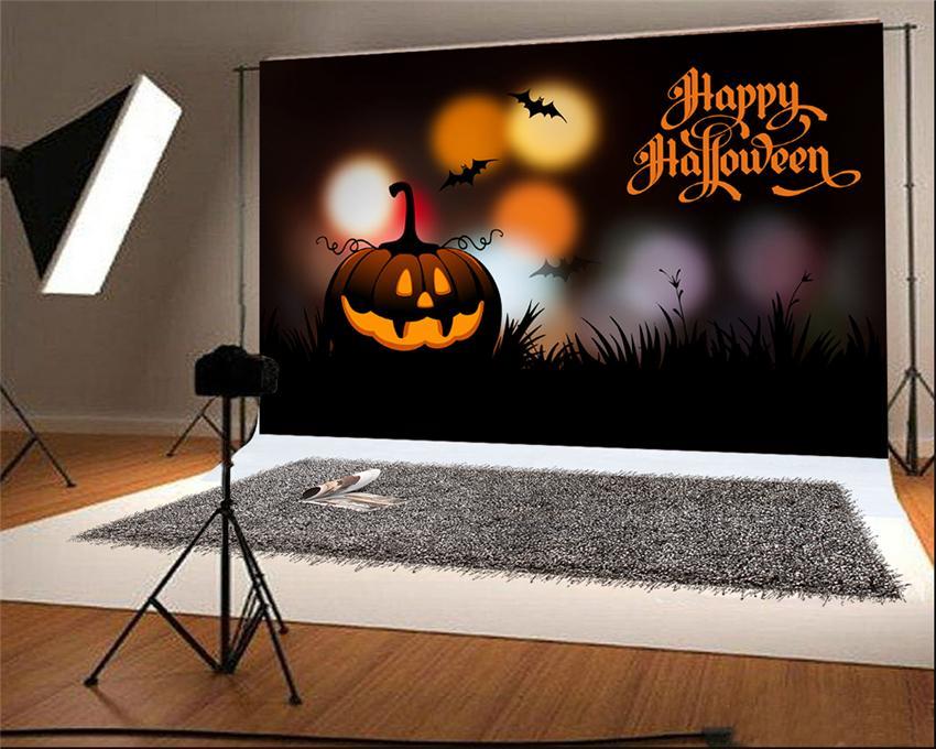 Toile de fond de joyeux Halloween grande citrouille