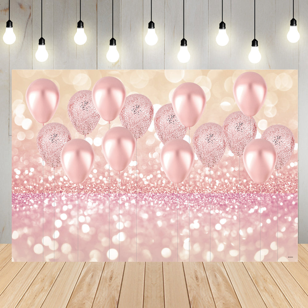 Toile de fond de rose or ballon décorations photo pour filles anniversaire bébé et fête de mariée