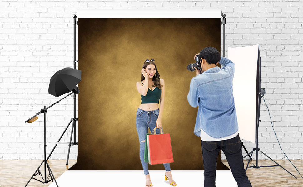 Toile de fond de portrait de mariage abstrait marron clair pour la photographie