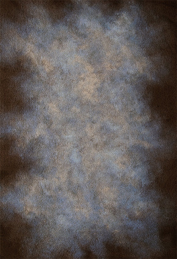 Toile de fond de photographie abstraite marbrée marron et bleu pour le studio