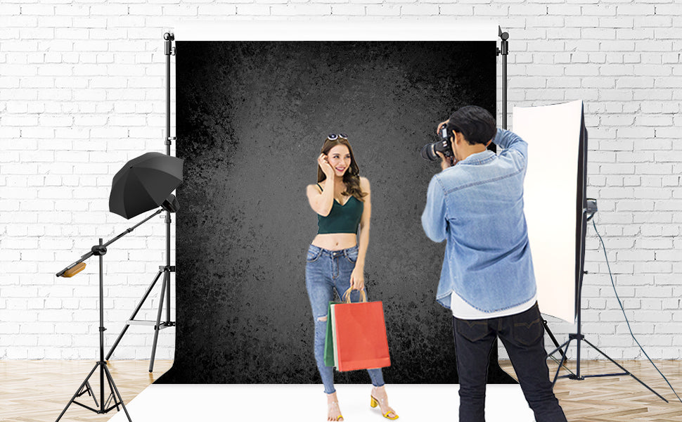 Toile de fond de photographie abstraite noire pour le studio photo vidéo K23231