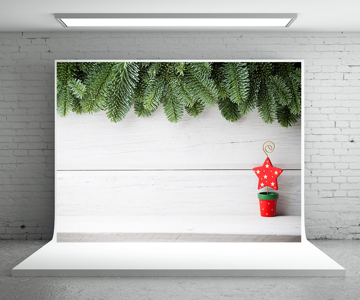 Toile de fond de pin branche bois photographie fond de Noël