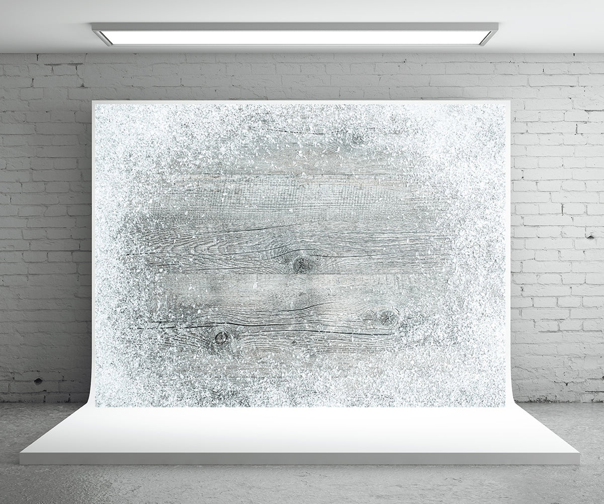 Toile de fond de flocon de neige bois photographie fond de Noël