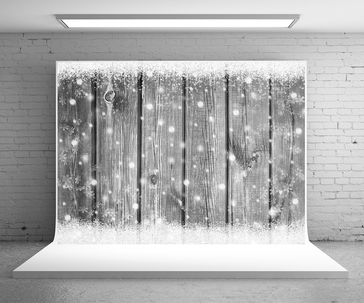 Toile de fond de planche de bois gris scintillant pour la photographie