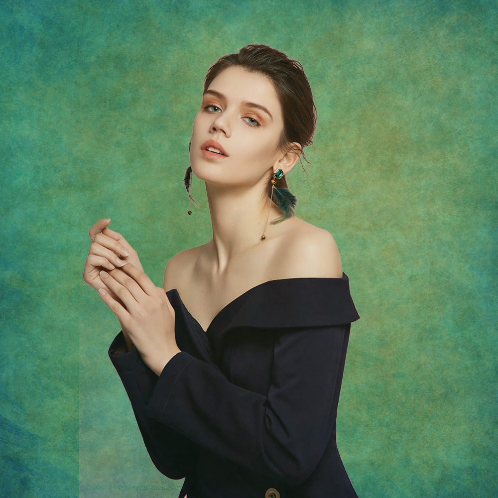 Toile de fond photo de mur vert texture abstraite verte pour la photographie studio portraits KH23314
