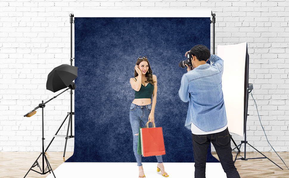 Toile de fond de photographie abstraite bleu foncé vintage pour les photographies KH23796