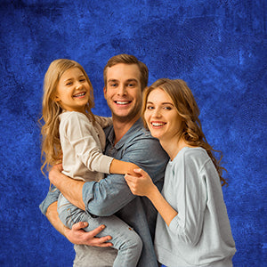 Toile de fond numérique abstraite portrait bleu à contraste élevé pour le studio photo KH23958