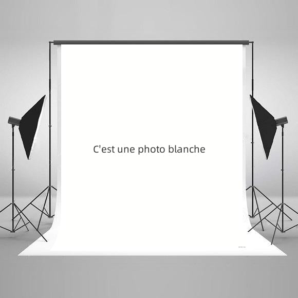 Toile de fond photo de couleur unie blanche pour le studio