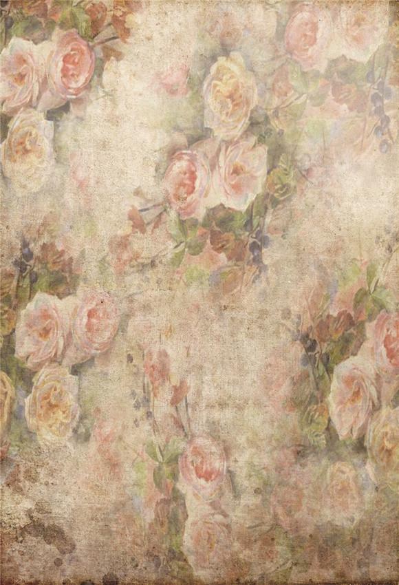 Toile de fond de portrait rose rétro pour la photo