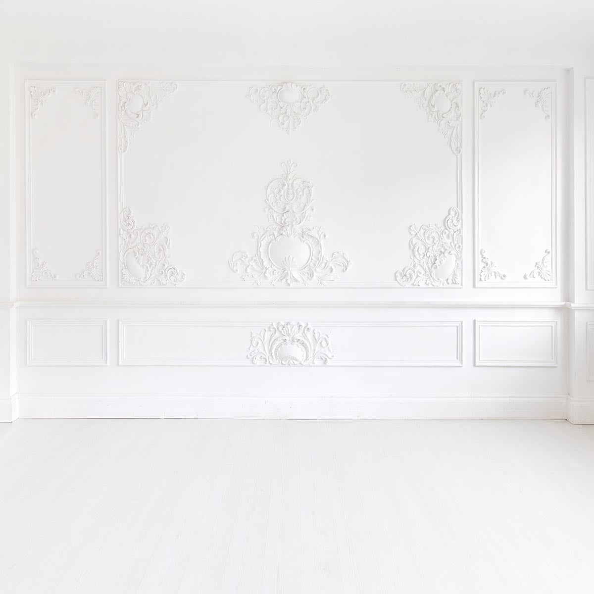 Toile de fond mariage de mur de sculpture blanche pour décors de studio