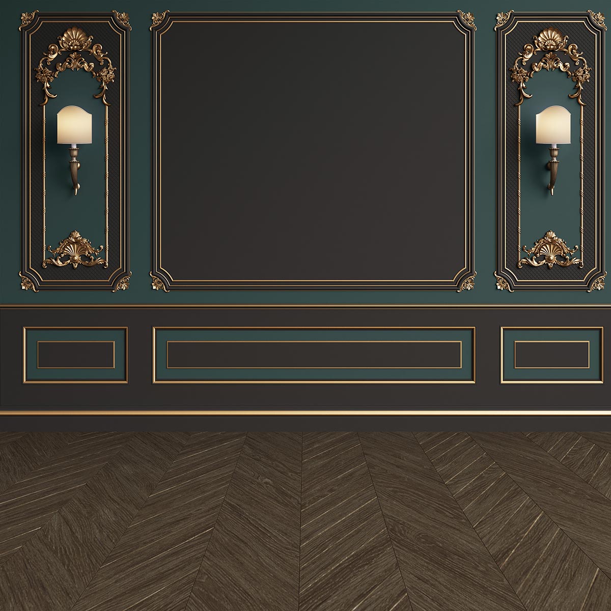 Toile de fond de sol en bois noir bleu foncé pour la mariage