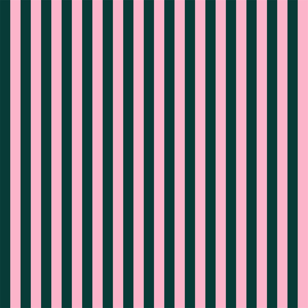 Dark Green and Pink Stripes Fabric Backdrops for Photography