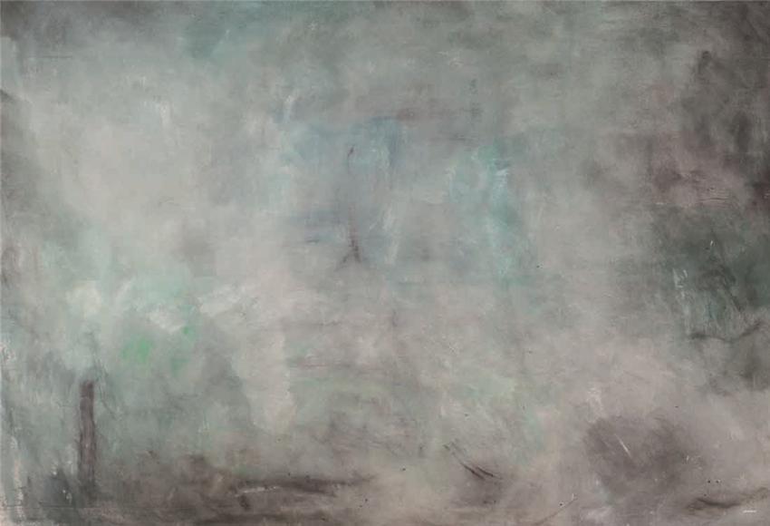 Toile de fond photo abstraite grise et verte pour portrait
