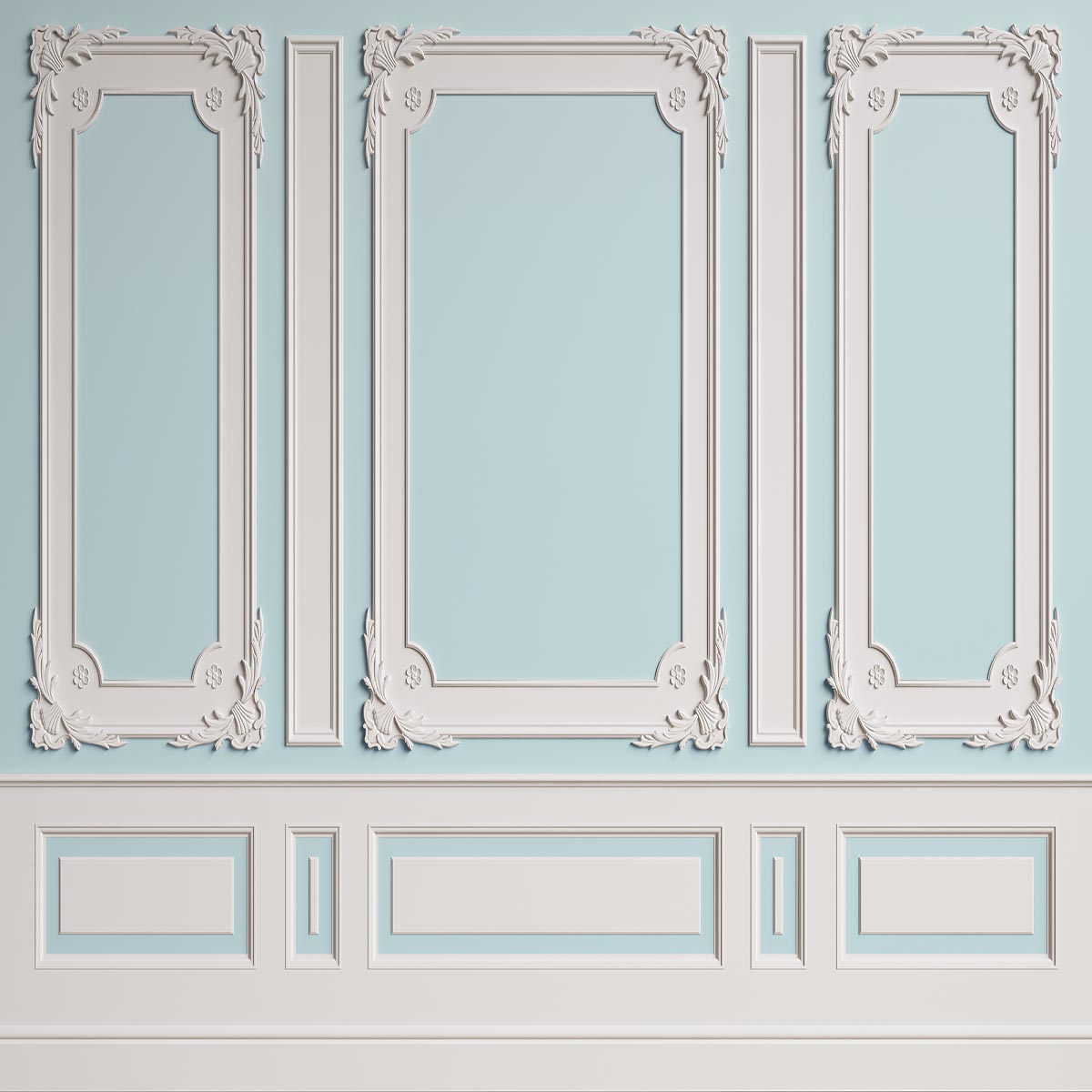 Toile de fond décors de mariage de mur de texture d'art bleu clair blanc pour le studio
