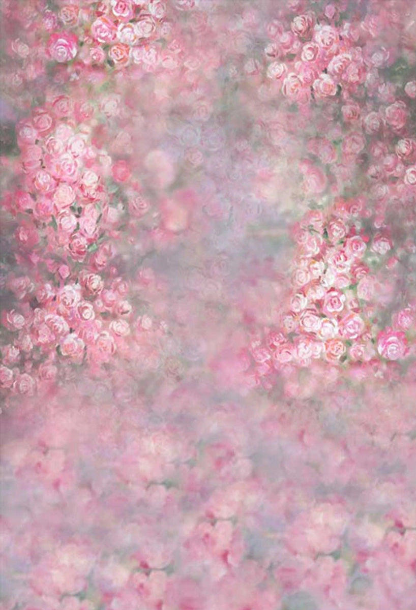 Toile de fond décors de photographie florale abstraite de mariage rose rose pour le studio