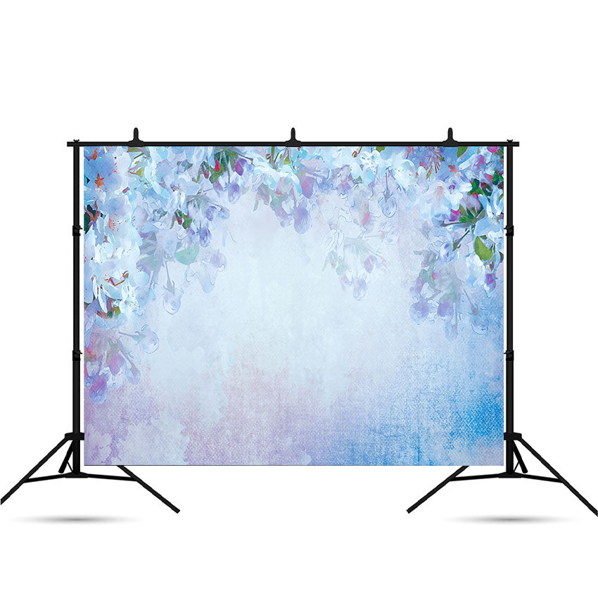 Toile de fond de peinture à l'huile vintage floral florissant décoratif fond photo SBH0032