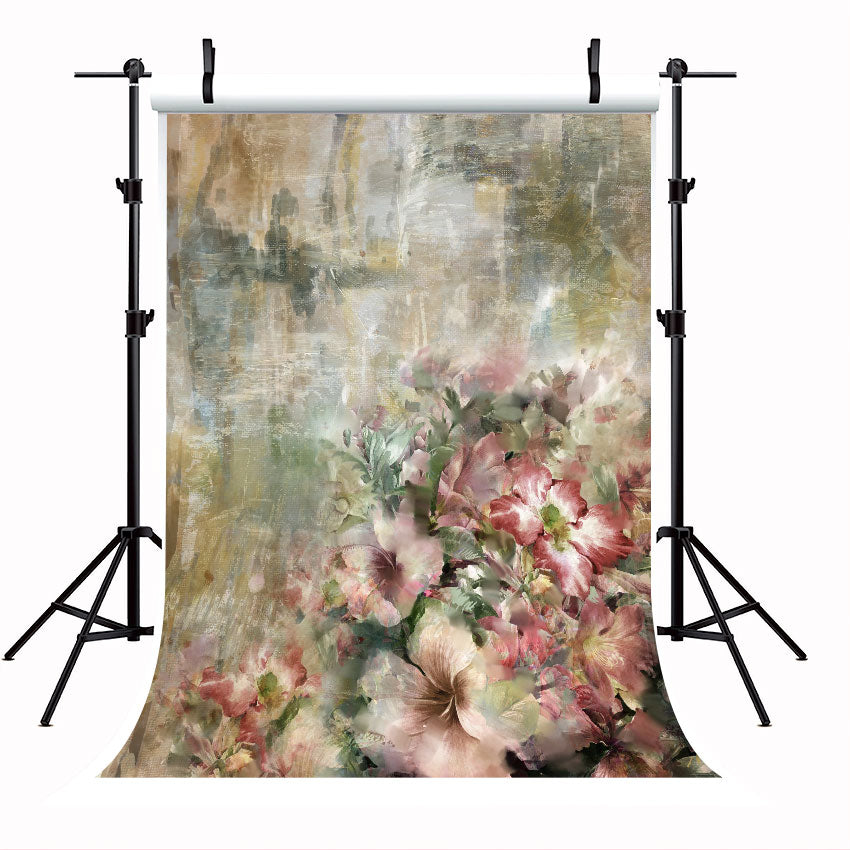 Toile de fond abstraite peinture à l'huile printemps multicolore illustration fond pour la photo studio SBH0035