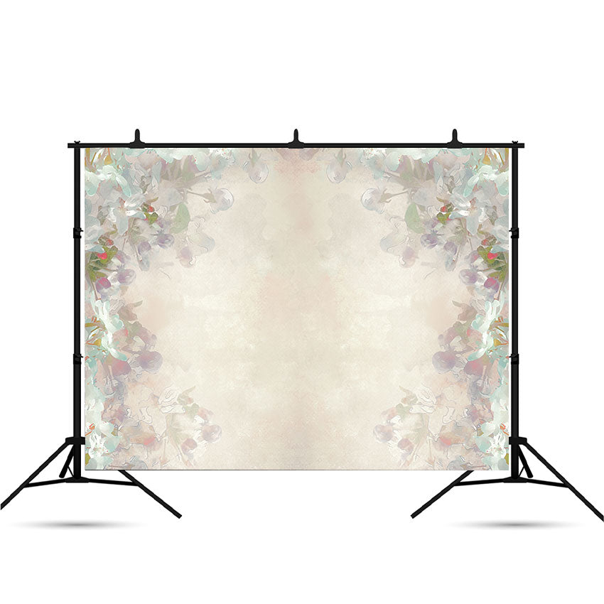 Toile de fond abstraite aquarelle fleurs photographie décors photo studio SBH0059