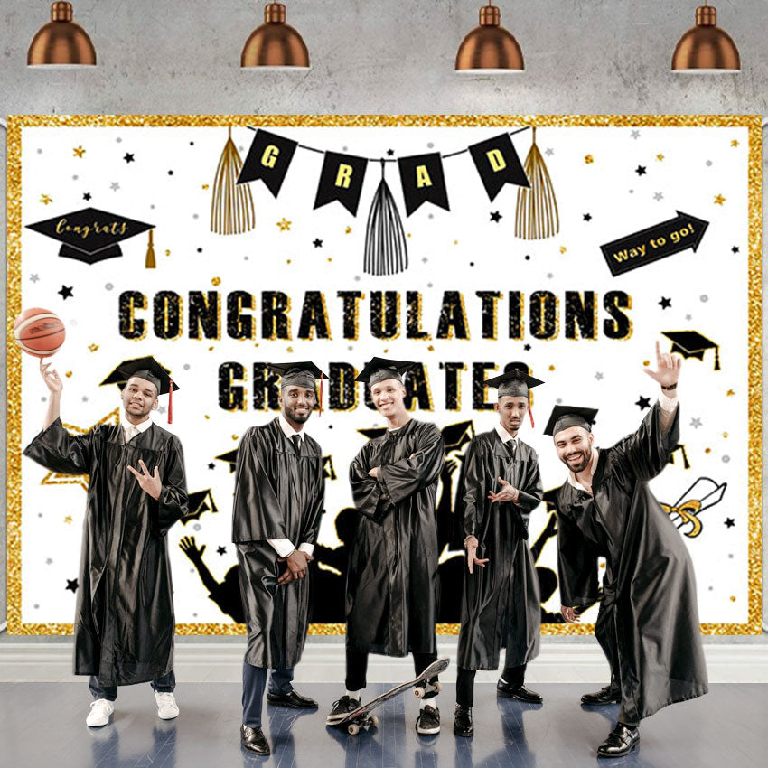 Toile de fond blanc 2022 de remise des diplômes universitaires pour la photographie photo studio SBH0099