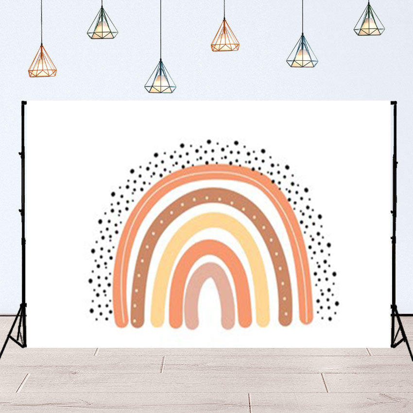 Toile de fond d'arc-en-ciel mignon bohème chambre d'enfant décoration photographie SBH0134