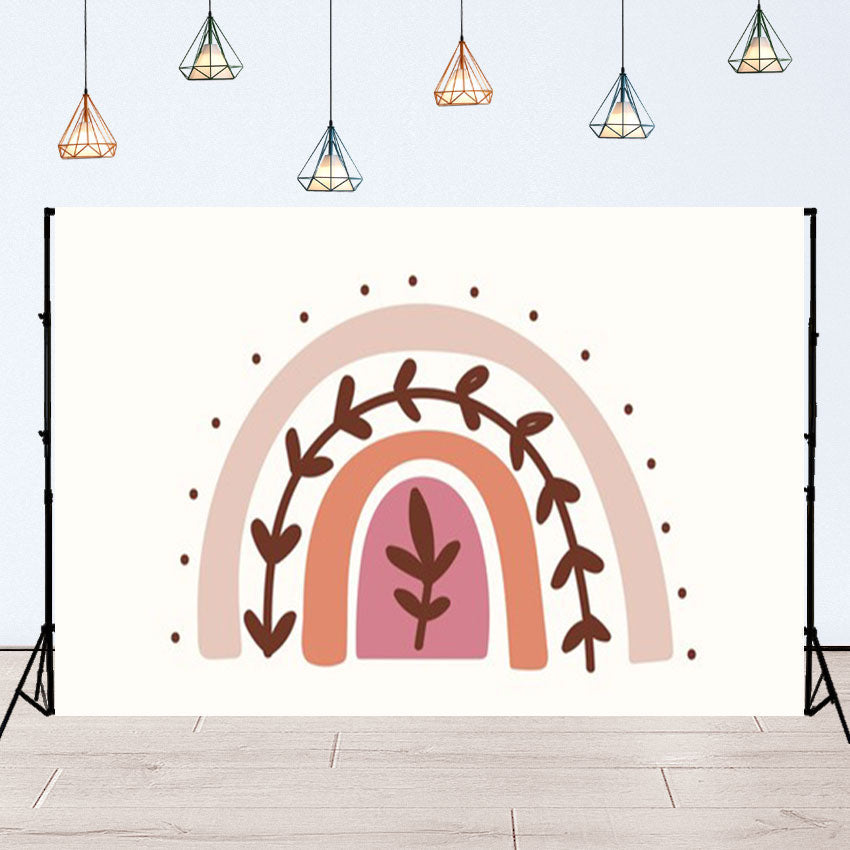 Toile de fond d'arc-en-ciel bohème couleurs pastel décoration photographie SBH0136