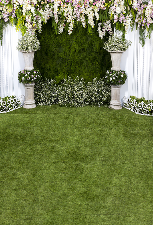 Toile de fond de fleurs de printemps pour la photographie de mariage SBH0353