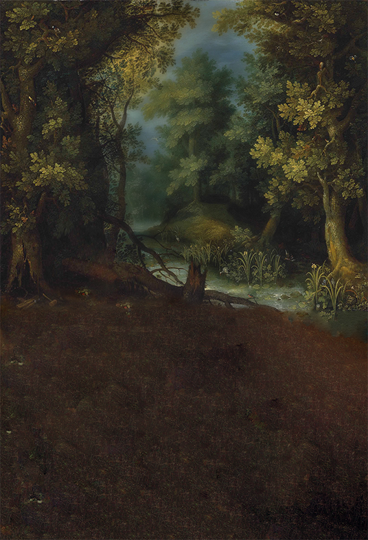 Toile de fond classique de peinture à l'huile de paysage pour la photographie SBH0413